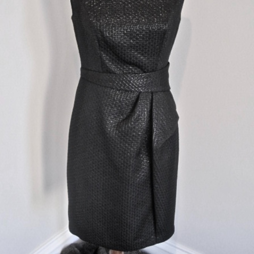 👗Little Black Dress with Ruffle Sash detail